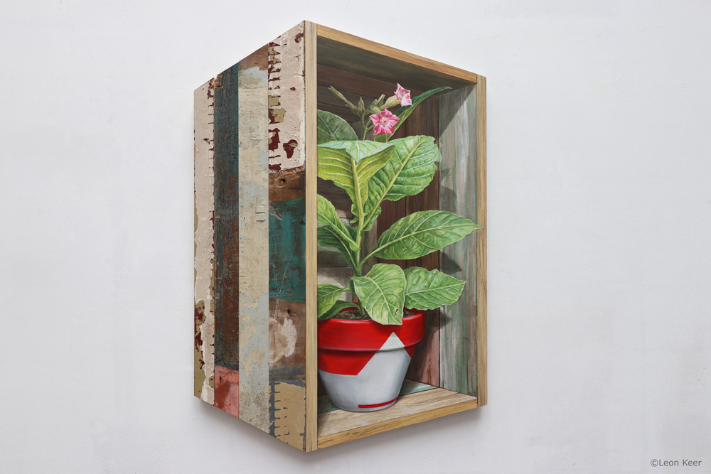 3D painting 'Nicotiana tabacum' by Leon Keer