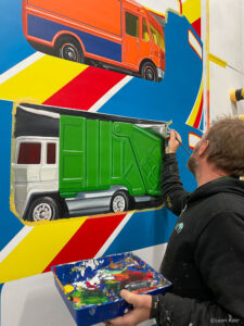 painting Buy, consume and die by leonkeer 3d vintage matchbox car