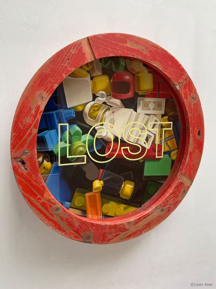 Lost painting by Leon Keer Lego