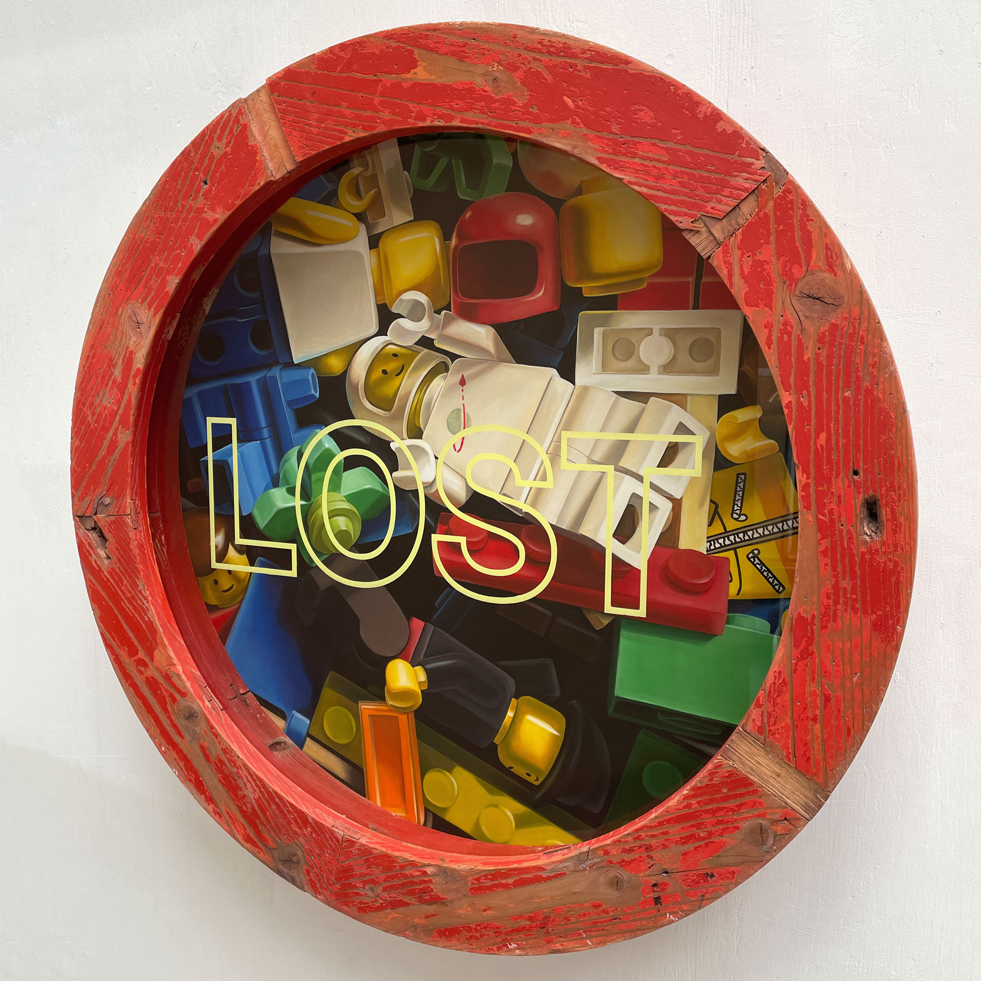 Lost painting by Leon Keer Lego